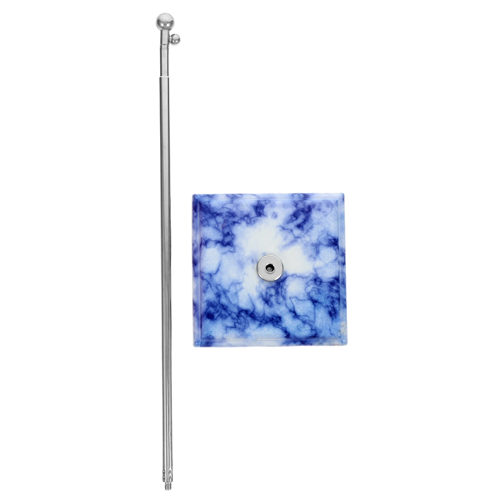 

Table Flag Pole Carrier Display Bracket Stand Base Flagpole Desk Flags Holder Blue Socket