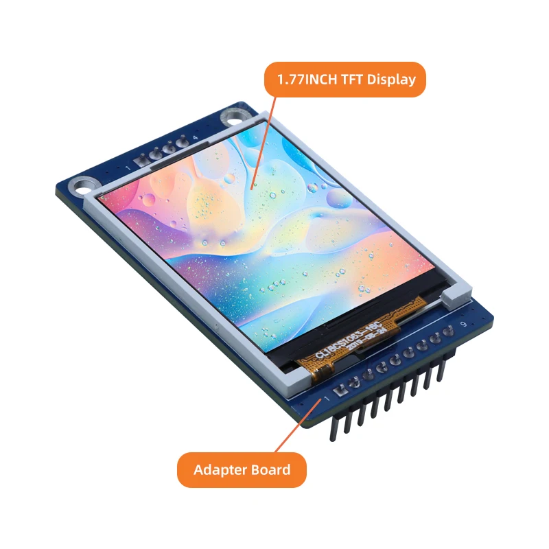 Imagem -04 - Mini Display Lcd Tft Módulo Tft Interface Spi Tft St7735s Exibição Esp32 Ângulo Visual tn 128x160rgb 18