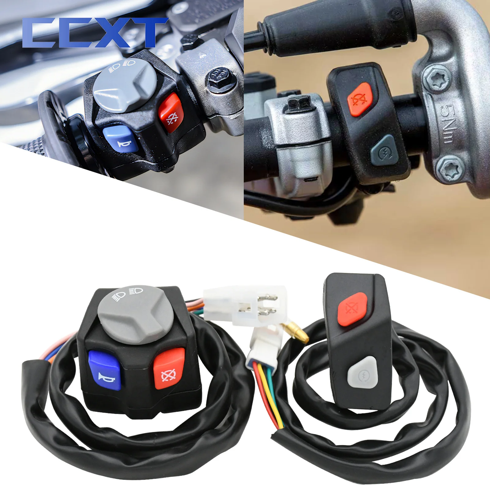 Klaxon de phare de moto, interrupteur de démarrage pour KTM EXC XC XCW EXCF SX SXF 125 150 200 250 350 450 500 pour Husqvarna TE FE TX FX