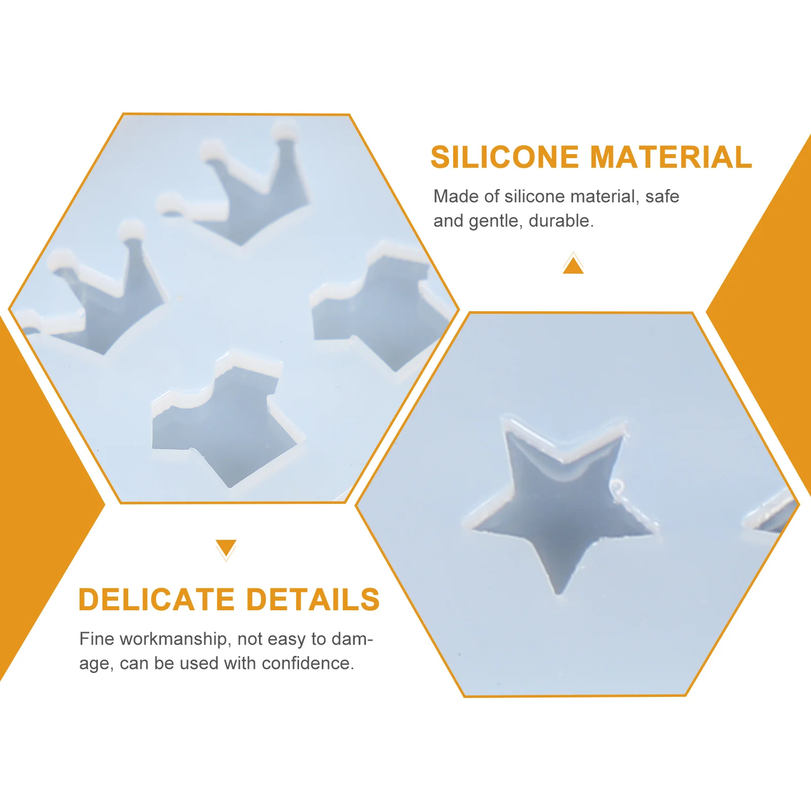 

6Pcs DIY Earrings Mold Silicone Durable Small Ear Pendants Molds Handmade Craft Tools for Making Women Earrings Mold