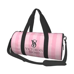 Moda venda quente-victoria-s-secreto-estilo fim de semana ginásio yoga sacos de bagagem esporte duffle saco redondo grande capacidade viagem mochila