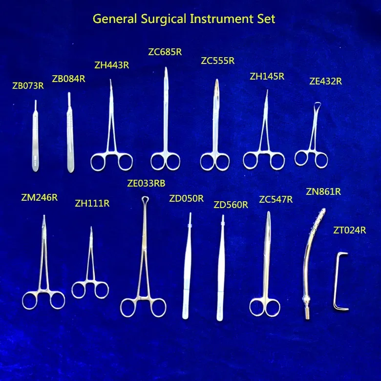 Class I Non-active 35pcs General Basics Surgrery Medical Surgical Instruments Set