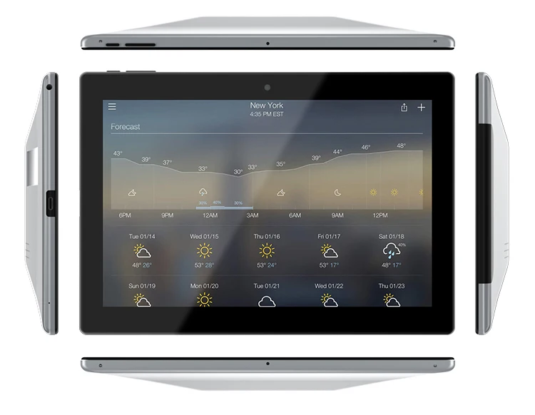 

10 Inch VESA Mounting 75x75mm Android Linux PoE RJ45 Wall Tablet