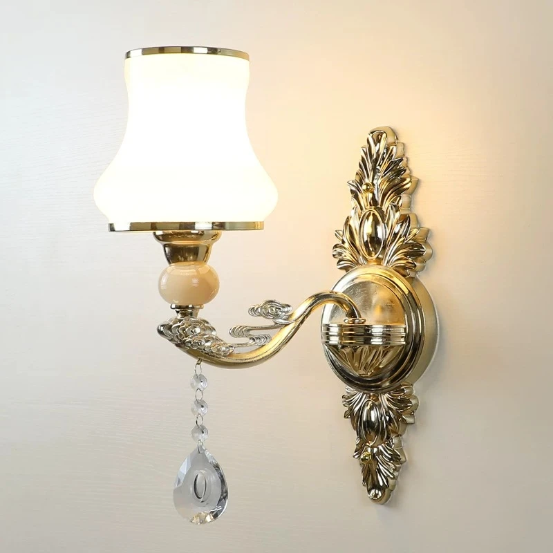 French Crystal Wall Lamp Club Staircase Bathroom Living Room Bedside Affordable Luxury Advanced Personality Scope Lighting