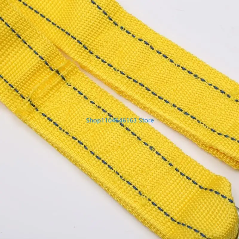 4M Heavy Duty 5Ton Car Tow Cable Towing Pull Rope Strap Steel Hooks