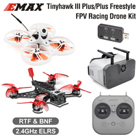 EMAX Tinyhawk III Plus/Plus Freestyle FPV Racing Drone Kit RTF BNF 1/2S 2.4GHz ELRS with E8 Transmitter Analog/HD Zero