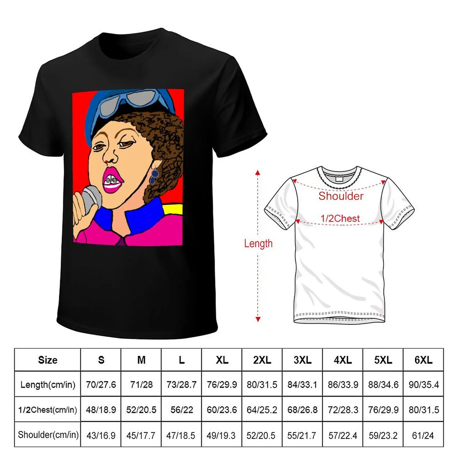 Poly Styrene Digital Illustration T-Shirt custom t shirt man clothes heavyweight t shirts for men