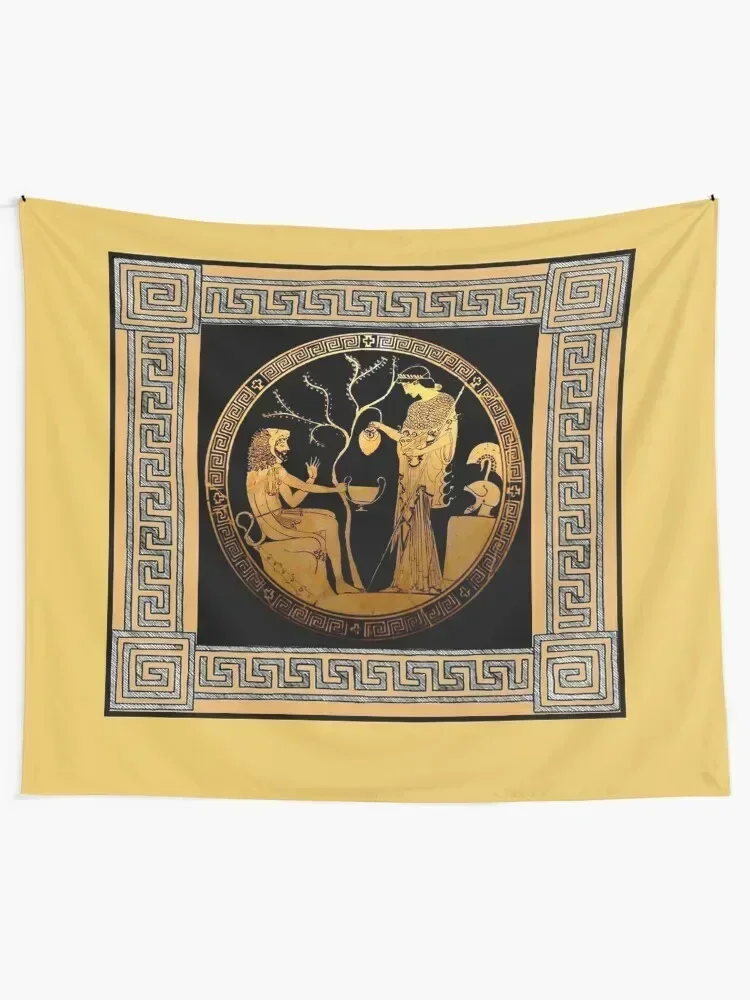 GREEK : Vintage 350 B.C.Achilles PouringPrint Tapestry Cute Decor Room Decore Aesthetic Tapestry