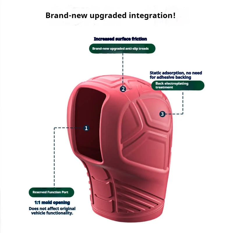 لفولكس واجن تيجوان 12-17 سيارة سيليكون التلقائي والعتاد التحول المقبض غطاء لا طعم له المضادة للانزلاق شيفتر المقبض الغطاء الواقي #4