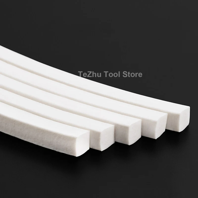 Silicone Foam Square Strip Soft Sponge Strip White High-temperature Resistant EVA Anti-freeze Elastic Seal Strip