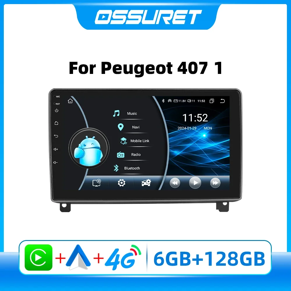 

Car Radio Android Multimedia for Peugeot 407 SW CC Car radio Carplay Auto Android Stereo 8581 Intelligent Player 2DIN Headunit