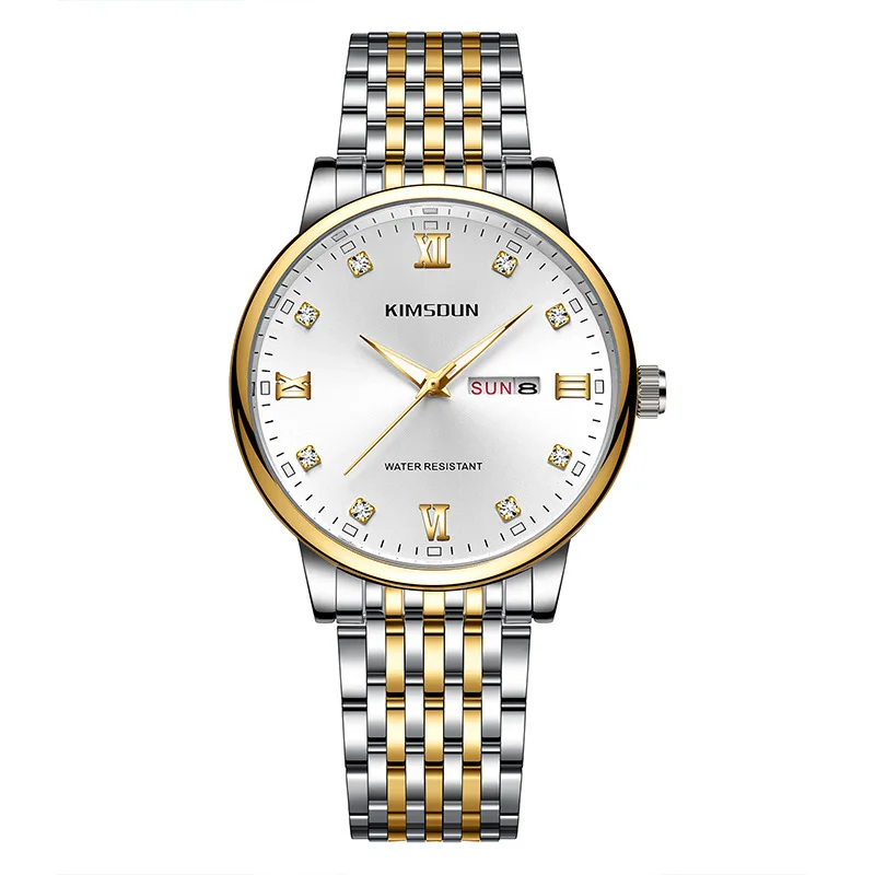 Reloj Mecánico falso Douyin Jin SHIDUN, reloj resistente al agua para hombre, reloj De cuarzo transparente calado, reloj De hombre