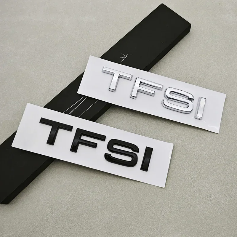 Pegatina 3D para coche, logotipo TFSI, emblema para guardabarros trasero y maletero, para Audi A4 A5 A6 A7 A8 S3 S6 Q3 Q5 Q7 20 30 40 55 TFSI, accesorios para auto