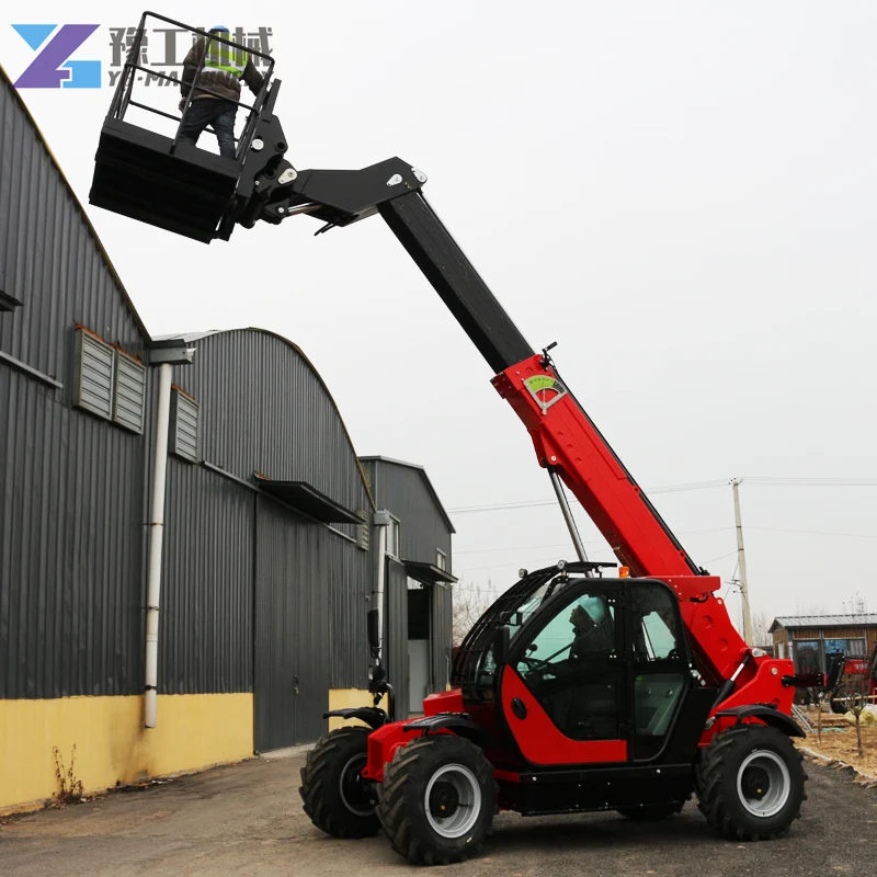 YG CE 7M 12M 14M Telescopic Forklift Anti-rollover Handler Forklift Telescopic Boom Forklift Arm Cranes Telescopic Wheel Loader