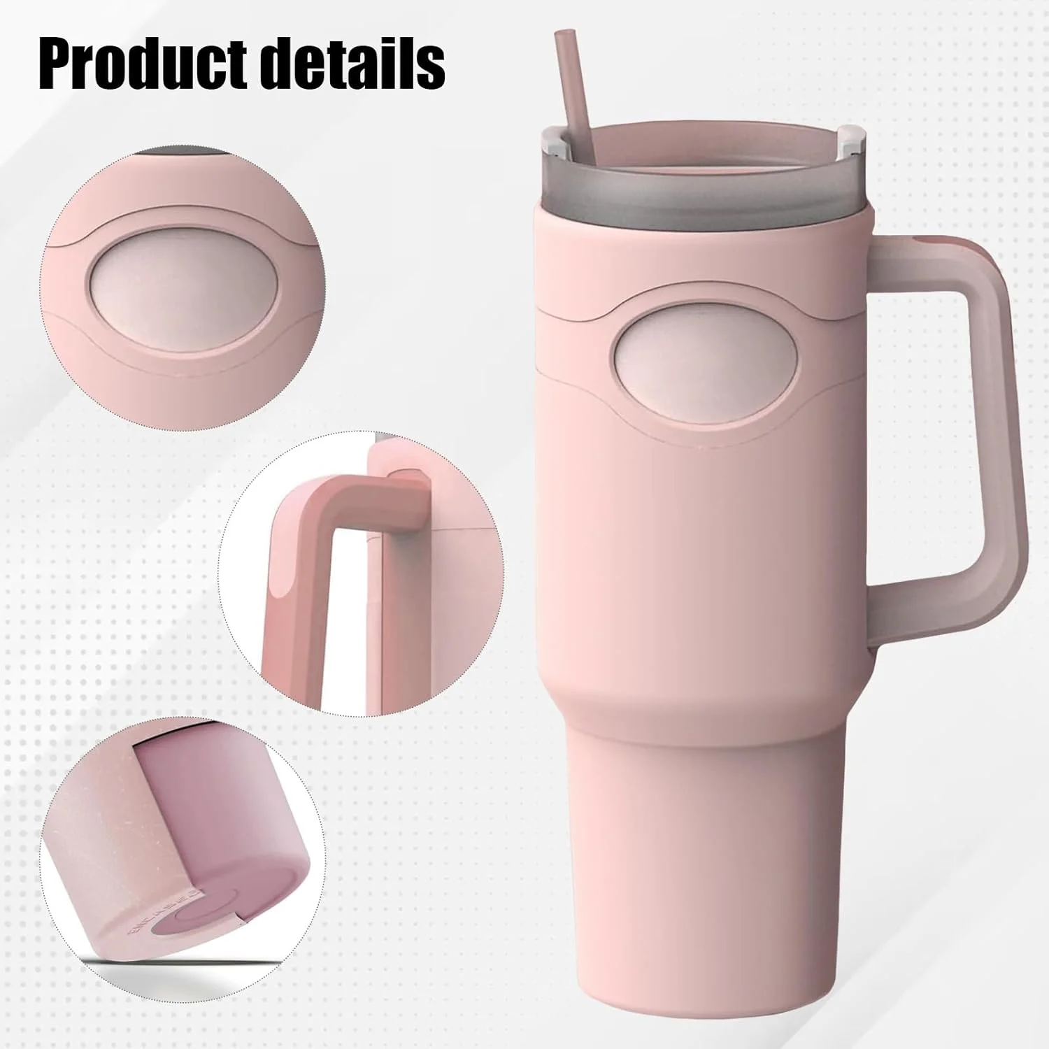 Silicone Protector Boot Compatible with 40 oz Tumbler Full Body Sleeve Case Cup Protection Accessories