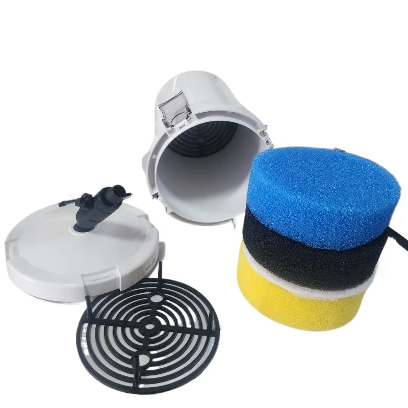 HW-604 Aquarium Filter Bucket Fish Tank Quiet External Canister with Sponge Accessories Outside Filter Bucket 4PCS Filter Sponge - view 6
