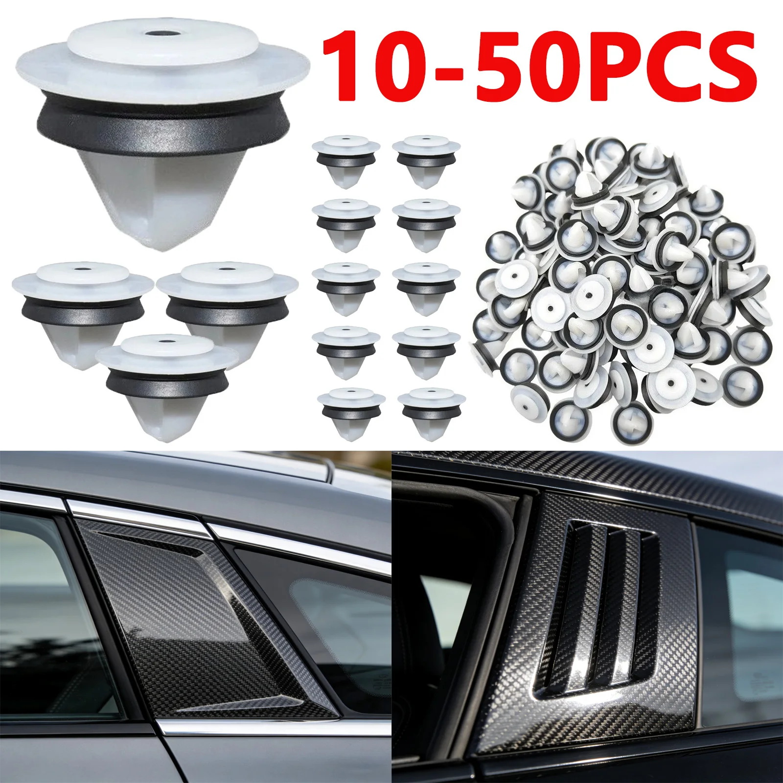 10-50X Car B-Pillar Trim Panel Baffle Fixing Buckles T6 Door Slide Trim Panel Clips For Caravelle New Jetta Volkswagen Multivan