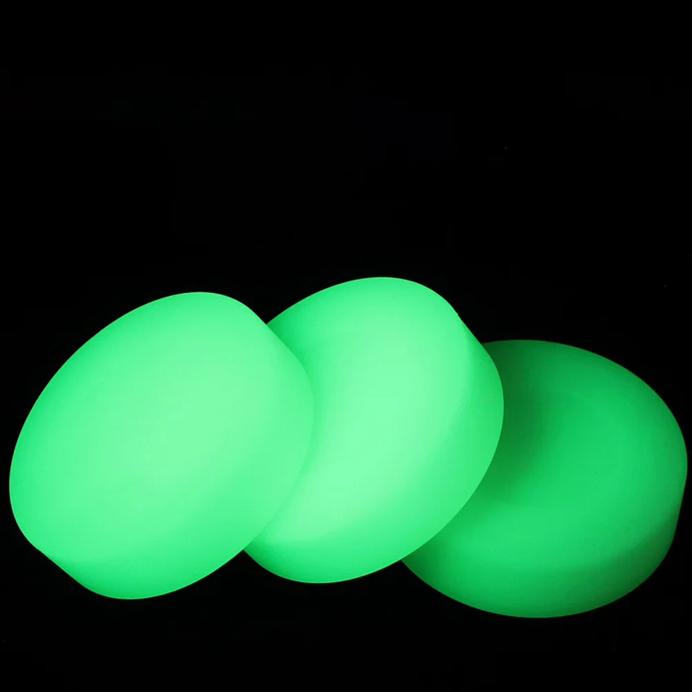 

8Pcs Night Light Hockey Pucks Glow in Dark Durable PVC Youth Practice Indoor Balls for Light Up Baseball