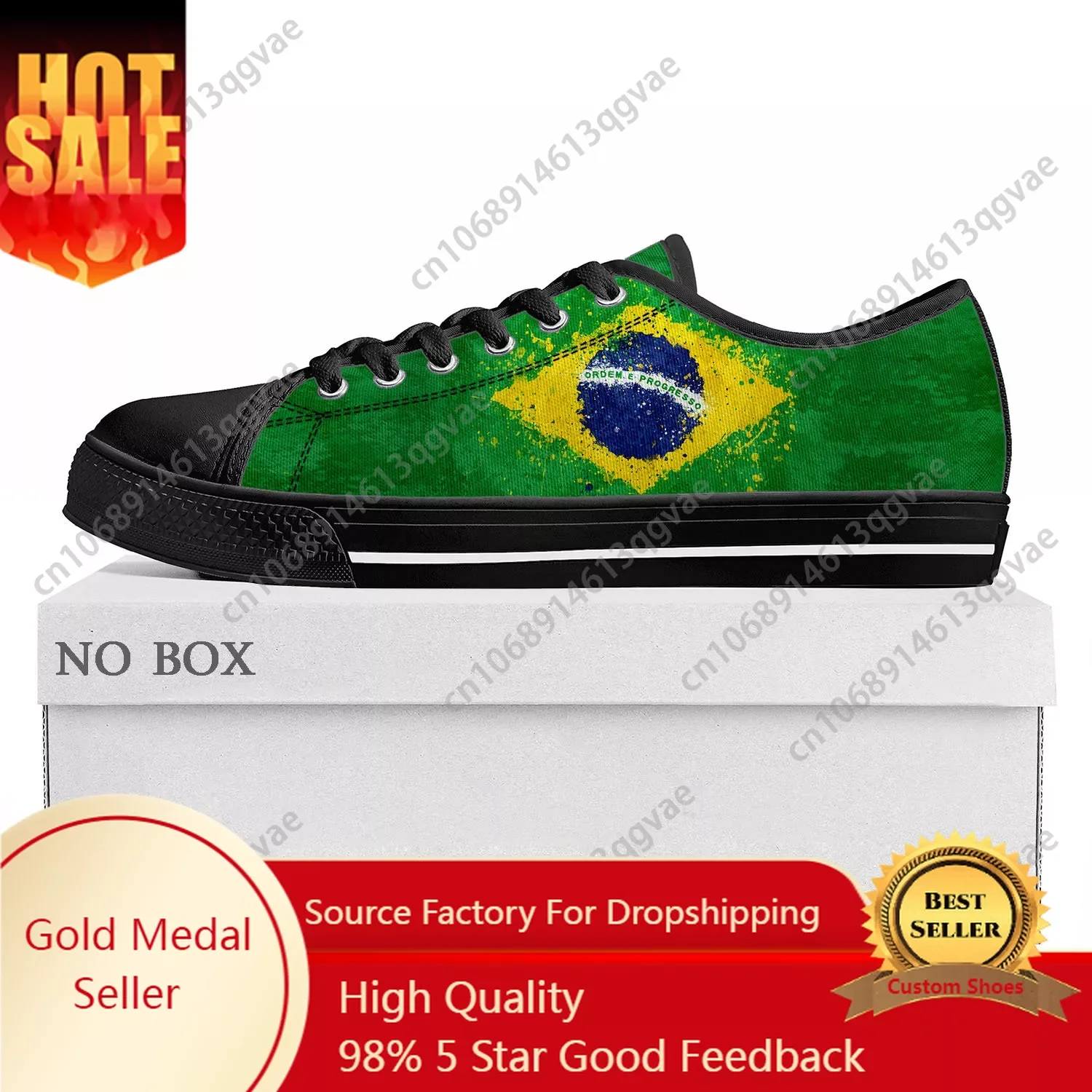 

Brazilian Flag Low Top High Quality Sneakers Mens Womens Teenager Canvas Sneaker Brazil Prode Casual Couple Shoes Custom Shoe