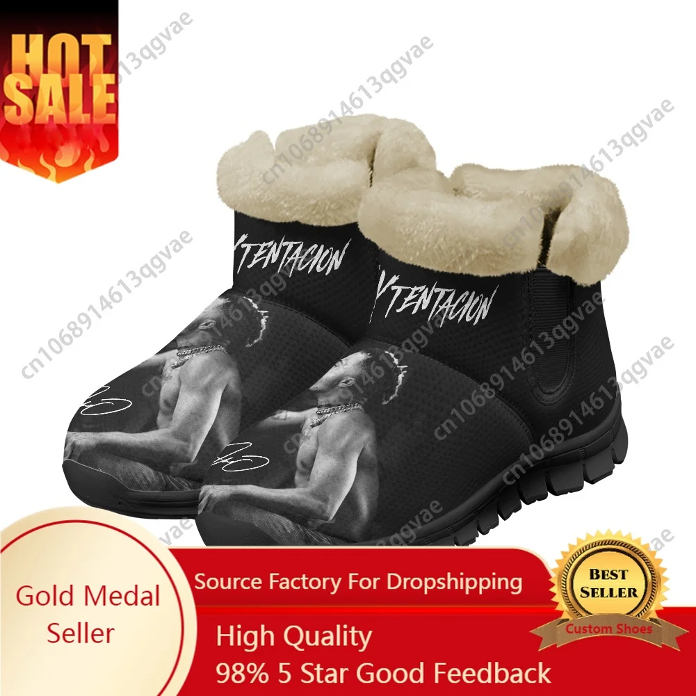 

Hot Hip Hop Rapper XXXTentacions Snow Boots Mens Womens Teenager Shoes Keep Warm High Quality Couple Sports Custom Made Sneakers