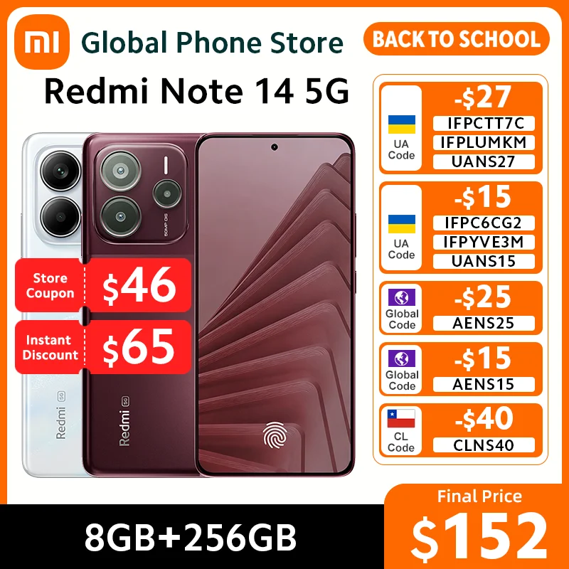 인도 버전 샤오미 레드미 노트 14 5G 스마트폰 8GB RAM 45W 충전 50MP 카메라 MTK 디멘시티 7025-울트라 6.67" 120Hz 디스플레이