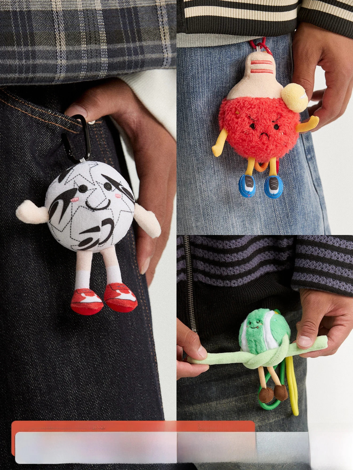 newjnxs-mr-jiangnan-スポーツドールコンビネーションソフトキュート-3d-ボール吊り下げ飾り自由に組み合わせられるトレンディな秋のファッションアクセサリー