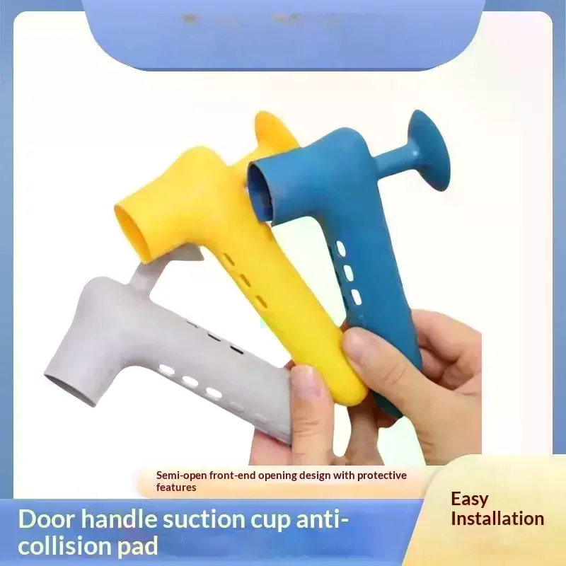 Silicone Door Handle Protector Anti-Collision Mute Doorknob Sleeve 5Pcs Easy to Install No Tools Needed for Home DIY Renovation