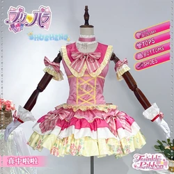 Anime Pripara Manaka Laala gra garnitur wspaniała urocza sukienka przebranie na karnawał impreza z okazji Halloween do odgrywania ról strój kobiety S-XXL