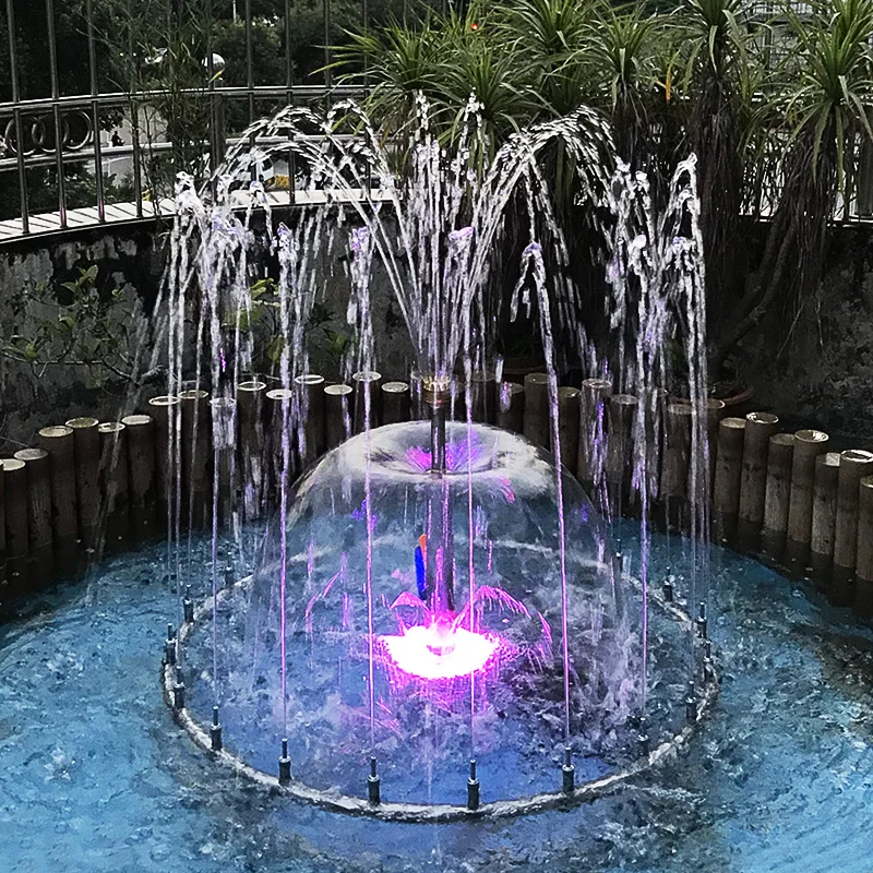 Courtyard Fish Pond Stainless Steel Waterscape Fountain with Sprinkling Head Fountain Gardening Waterscape Equipment