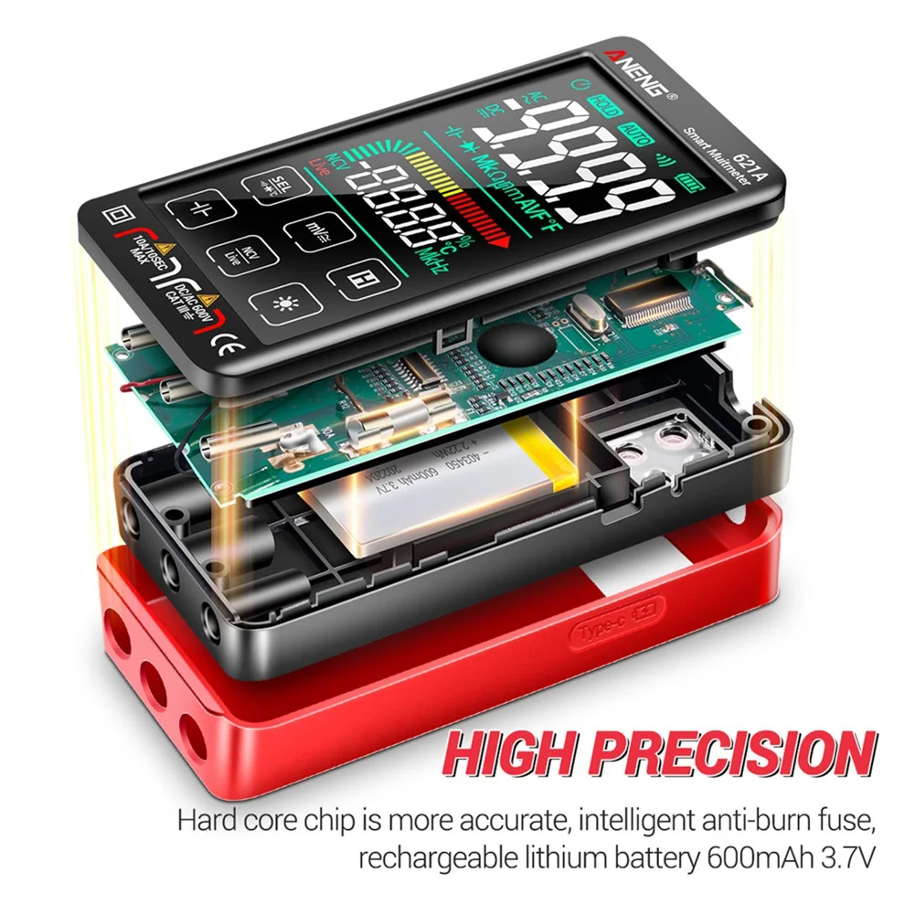 a89x-621a-touch-screen-intelligent-digital-multimeter-9999-counts-auto-range-rechargeable-ncv-universal-meter-ammeter-red