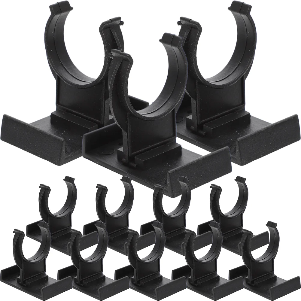 24 Pcs Black PP Adjustable Cabinet Feet Leveler Kick Clips Clamps Heavy Duty Furniture Protectors Home Shop Bath Use