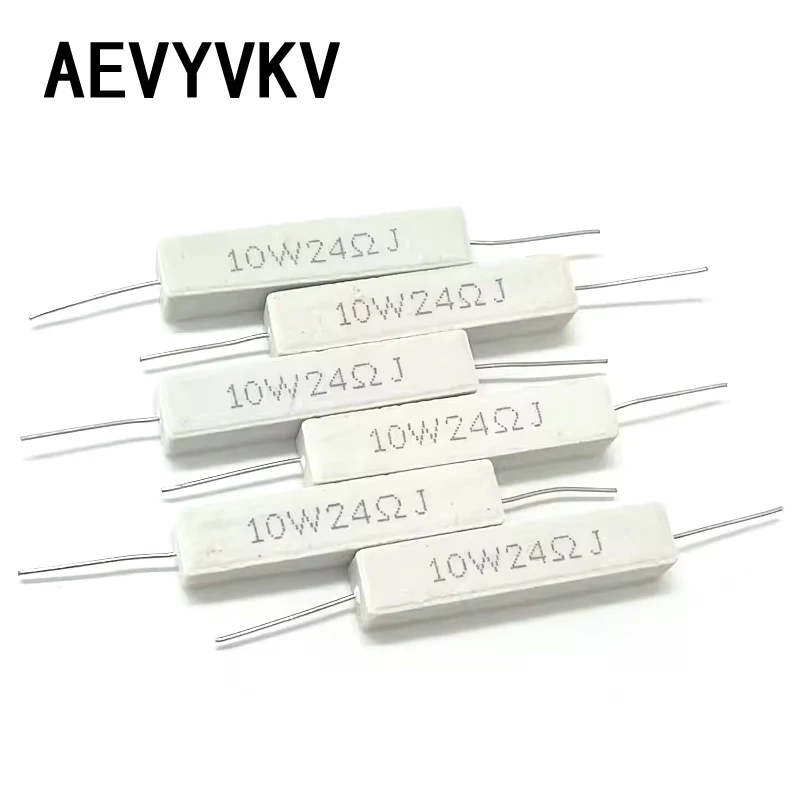 5PCS 10W 5% Cement Resistor Power Resistance 0.1 ~ 10K 0.1R 0.5R 10R 50R 0.22 0.33 0.5 1 2 5 8 10 15 20 25 30 100 1K 2K 3K ohm