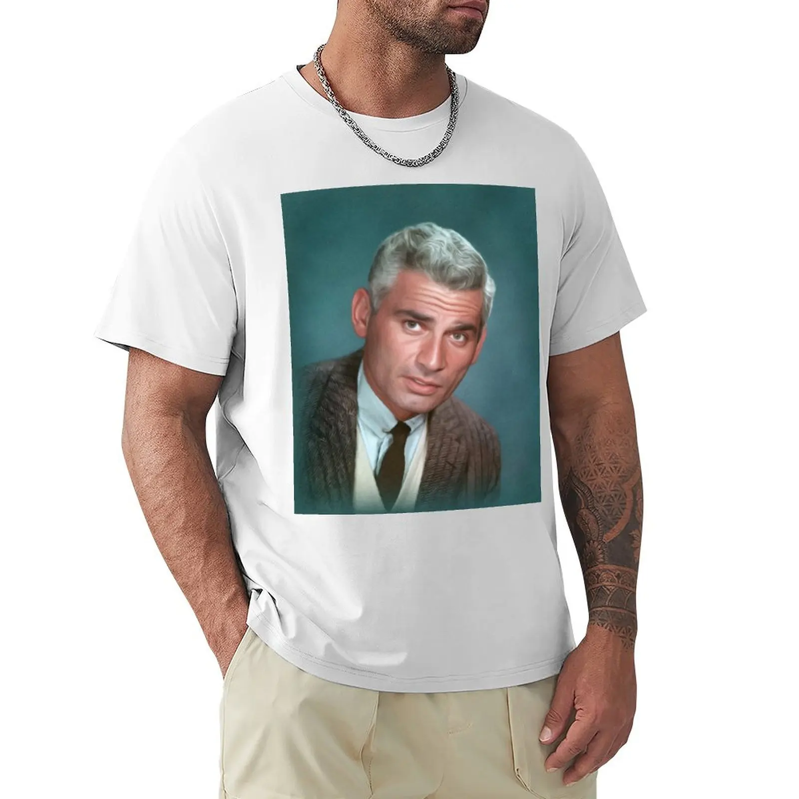 Jeff Chandler, Actor T-shirt quick drying boys animal print Men's t-shirts