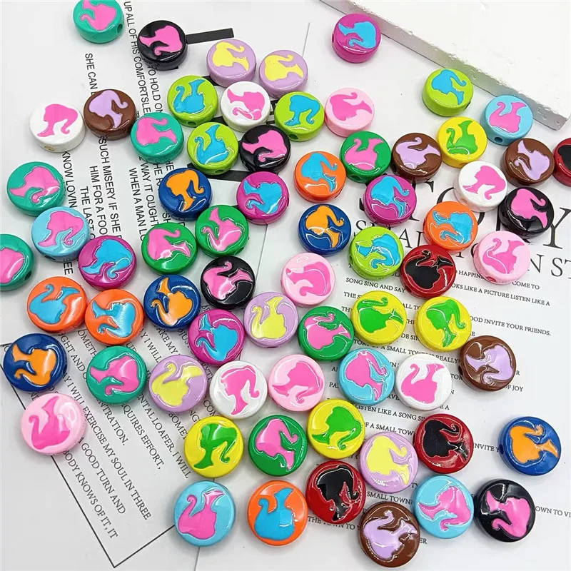 

50 шт./партия, акриловые бусины для сережек и браслетов