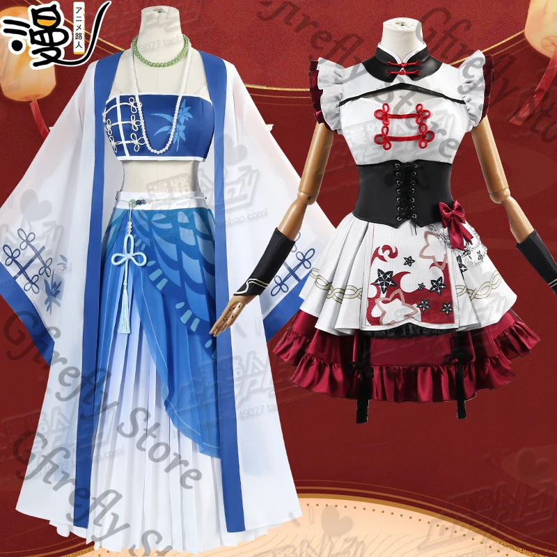 

Camellya Exotic Apparel Cosplay Women’s Wear Clothing Customs Clothes Wuthering Waves The Shorekeeper Hallowmas Complete Set