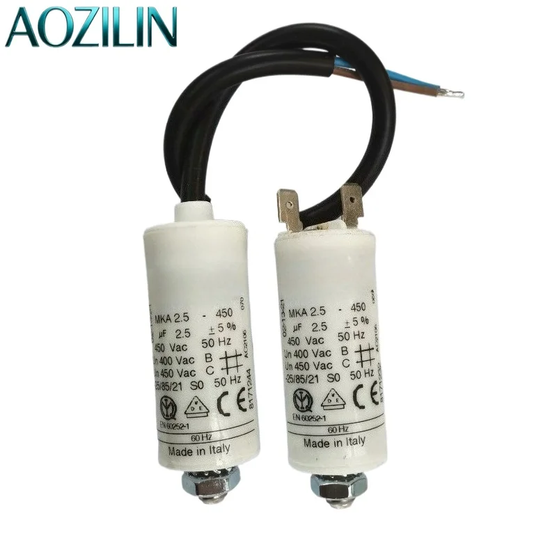 AOZILIN COMAR MKA Series MKP Film Motor Start Capacitor MKA2-450 450VAC ±5% Tolerance Single Phase Motor Run Replacement Parts