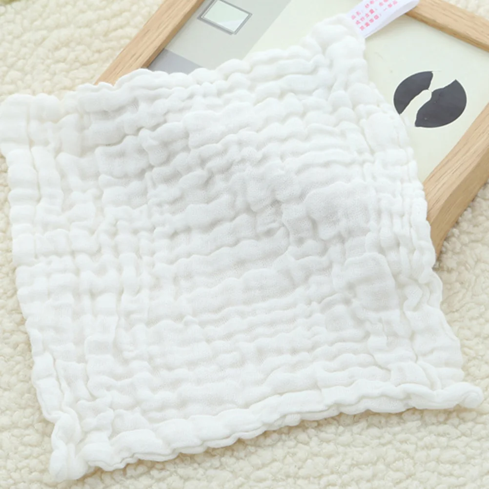 5 Pcs Saliva Towel Square Baby Bibs Towels for Newborn Kids Scarf Washable Burp Cloths Cotton Face Hand