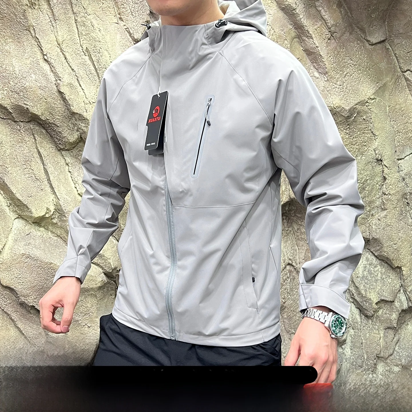 

Высококачественная мужская куртка Softshell 3D-кроя, водонепроницаемая, ветрозащитная, светоотражающая, с молнией, осенняя модная верхняя одежда