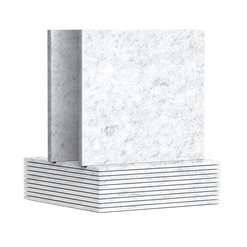 

12 Pack Acoustic Panels ,12 X 12 X 0.3Inch Wall And Ceiling Sound Absorbing Panels,For Home,Recording Studio Durable Silver Gray