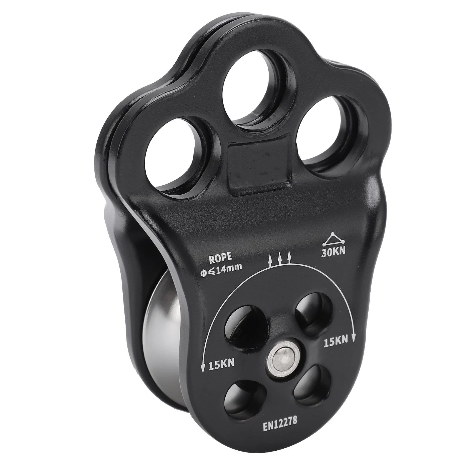 Equipment Pulley 30KN Hitch Climber Pulley  Equipment Dual Bearing for Rigging Hauling Arborist Tree Climbing