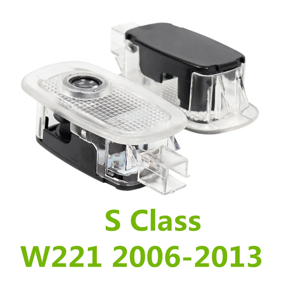 2PCS For Mercedes Benz W221 S Class S500 S350 S63 S65 2006 - 2013 LED Car Door Welcome Projector Ghost Shadow Light Accessories