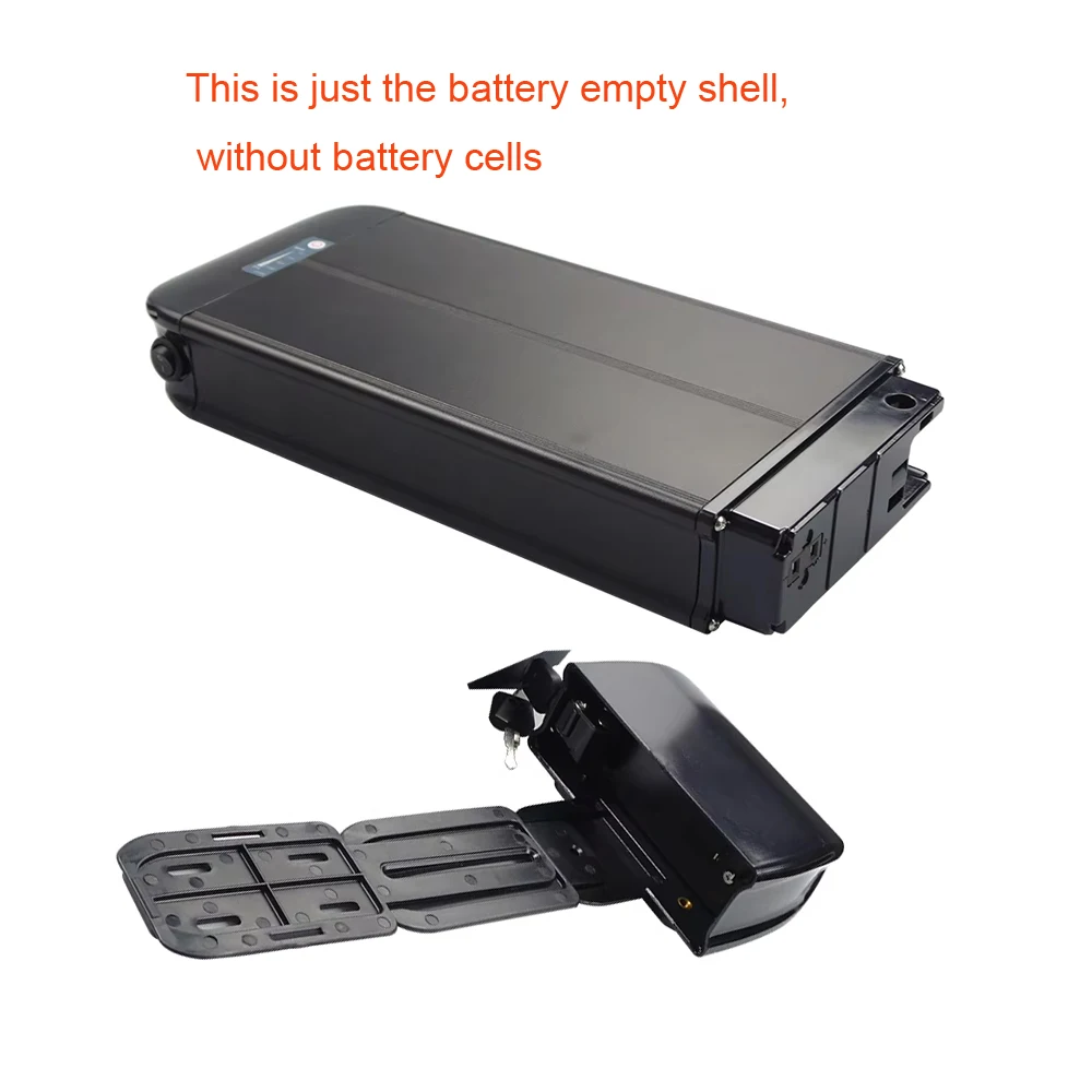 36V Rear pack Cargo bike battery Box 40pcs 50pcs 52pcs cells only empty shell electric bike without battery cells
