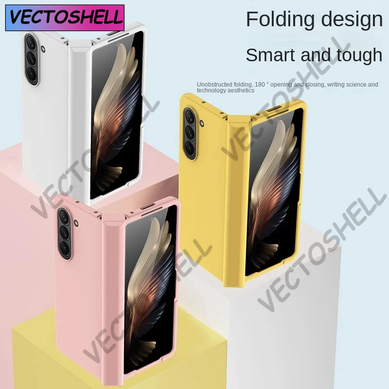 Dla Samsung Galaxy Z Fold 6/5/4/3 Etui Hard PC z ochroną zawiasów Wstrząsoodporna, smukła obudowa