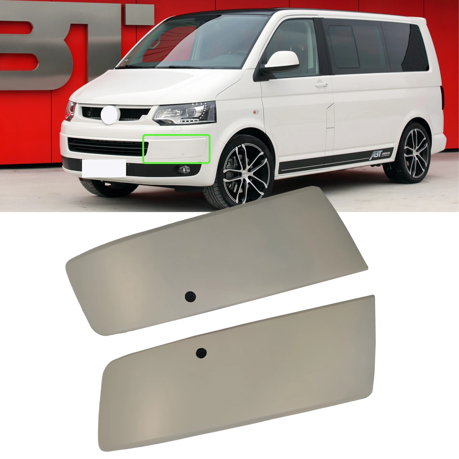 

Front Bumper Moulding Trim for VW Transporter Multivan T5 2010 2011 2012 2013 2014 2015 Shield Panel Cover 7E0807819 7E0807820