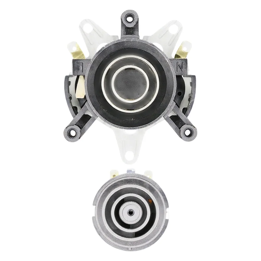 Electric Kettle Base Connector Repair Kit Upper and Lower Core for Thermostat Switch Replacement 58 58 37MM 53 53 48MM Black