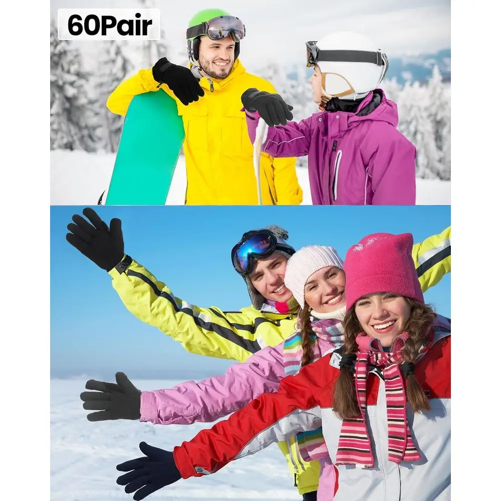 قفازات صوفية للرجال - دافئة وناعمة ومريحة للرياضات الشتوية والقيادة في الطقس البارد #6