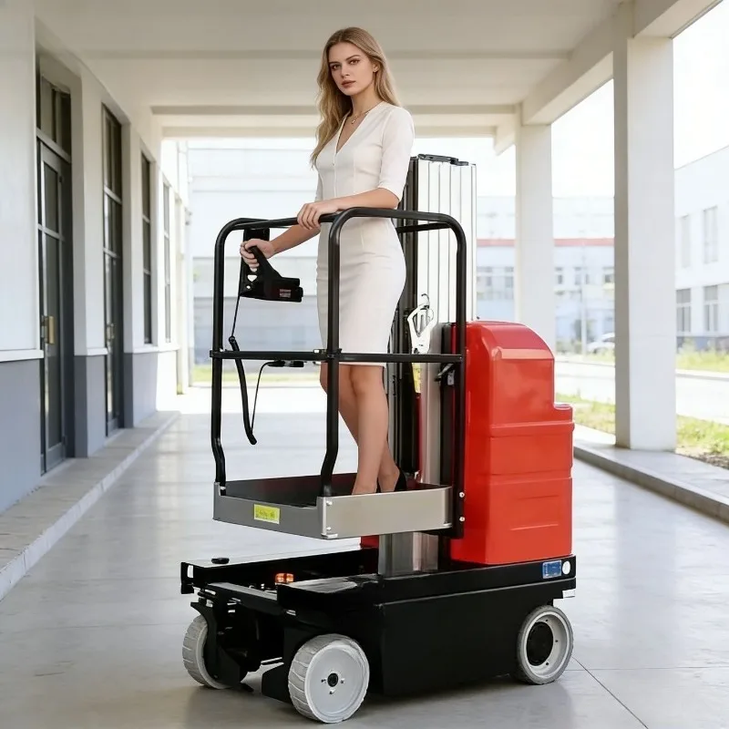 Fully self-propelled aluminum alloy elevator single column
