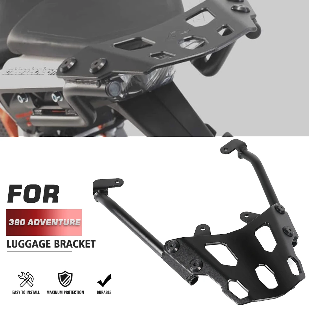 390 Adv Luggage Carrier Rack Support Holder Seat Extension Saddlebag Cargo Shelf Bracket Kit For 390 Adventure 2019 2020 2021