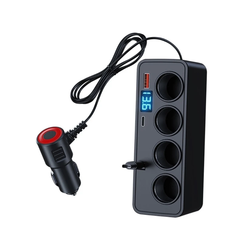 Compactly 120W Car 6Interfaces Type C USB Port for Phones Tablets