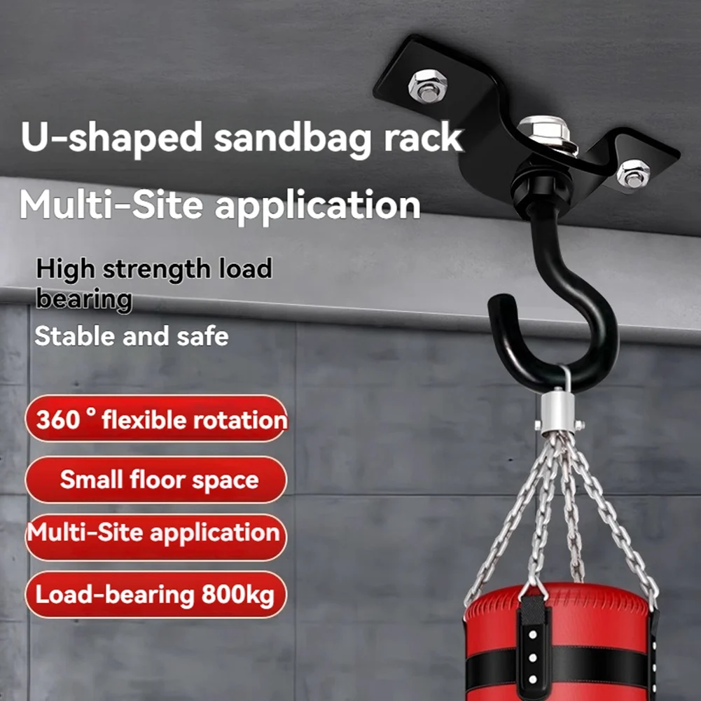 QA88X 天井マウントヘビーバッグハンガー多機能ラックパンチングバッグフックフィットネストレーニングボクシングキックボクシングムエ
